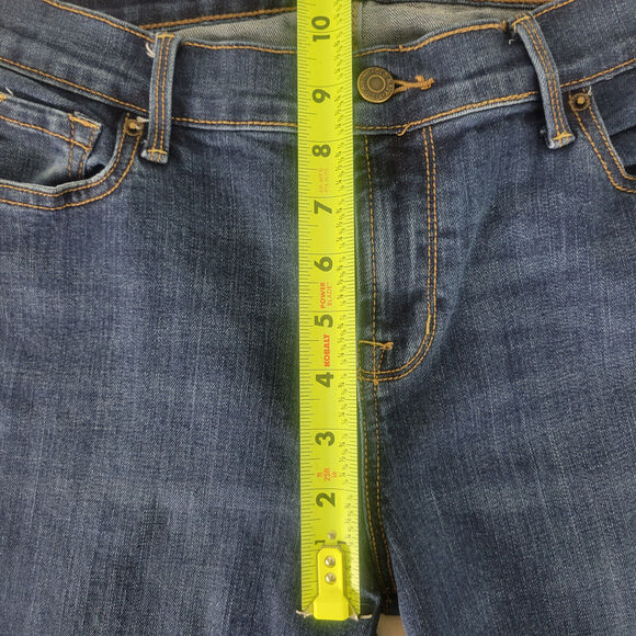 Old Navy Jeans Womens 6 Blue Denim Short Mid Rise Curvy Skinny Leg W29 x L27 - Picture 4 of 13